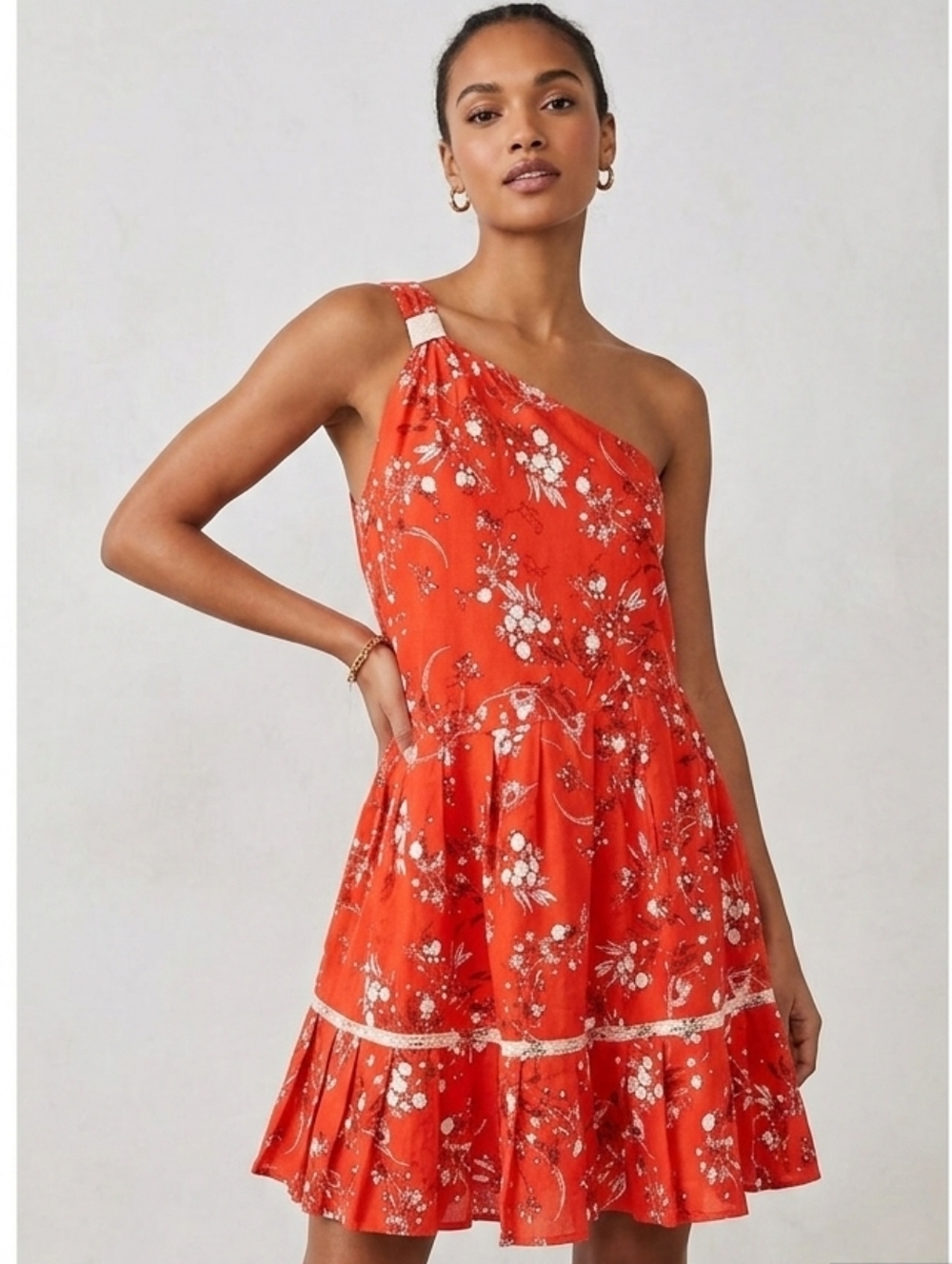 FREE PEOPLE Woman's Red Mini Dress